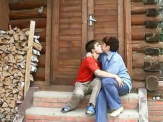 Amateur russian mature mother and boy